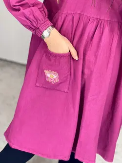 پپیراهن مانتویی طرح دختر کد 4080