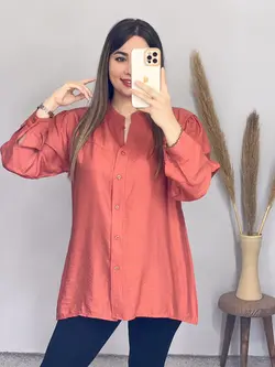 شومیز جلو دکمه ای کد 3218