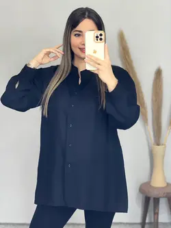 شومیز جلو دکمه ای کد 3218