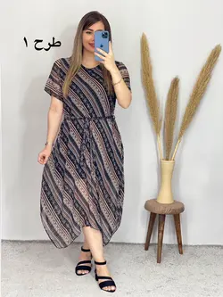 پیراهن حریر آستردار کد 4083