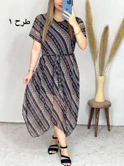 پیراهن حریر آستردار کد 4083