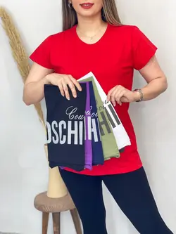 تیشرت قواره دار moschino کد 1065