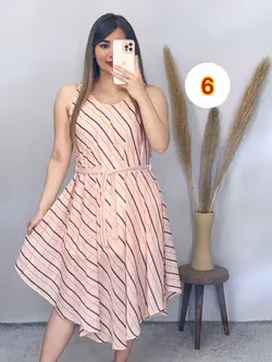 پیراهن حریر آستردار حلقه ای کد 4085