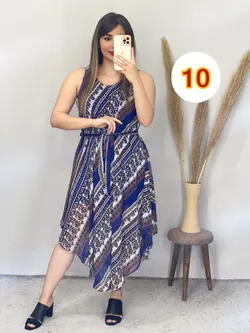 پیراهن حریر آستردار حلقه ای کد 4085