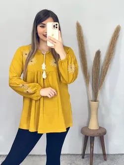 بلوز طرحدار منگوله دار کد 7082