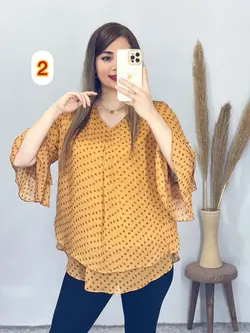 شومیز آستین کلوش کد 3258