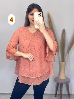 شومیز آستین کلوش کد 3258