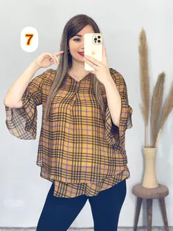 شومیز آستین کلوش کد 3258