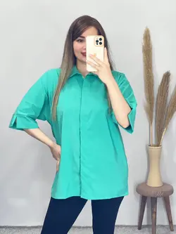 شومیز  مانتویی دکمه دار تینا کد 3262