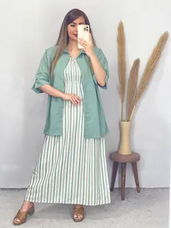 پیراهن کش دوزی دایانا کد 4090