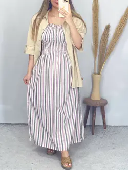 پیراهن کش دوزی دایانا کد 4090