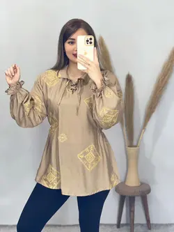 شومیز یقه بندی یاسمن کد 3263