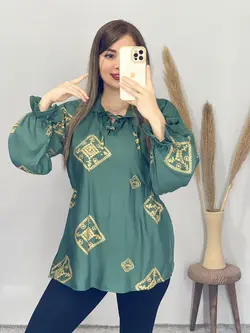 شومیز یقه بندی یاسمن کد 3263