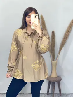 شومیز یقه بندی یاسمن کد 3263