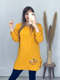 تونیک بغل دکمه رعنا کد 7090