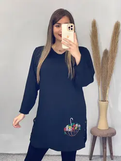 تونیک بغل دکمه رعنا کد 7090