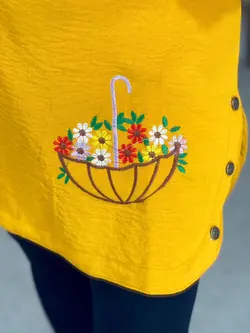 تونیک بغل دکمه رعنا کد 7090