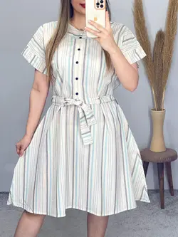 پیراهن آستین کوتاه سوگند کد 4094