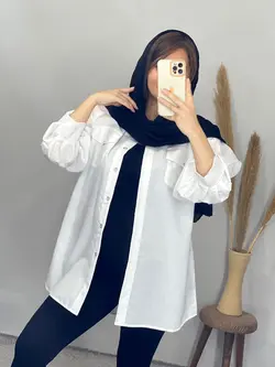 مانتو 2جیب آستین پیله دار کد 5080