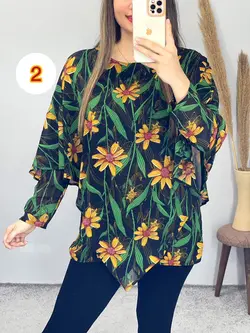 شومیز حریر شنلی کد 3271