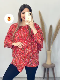 شومیز حریر شنلی کد 3271