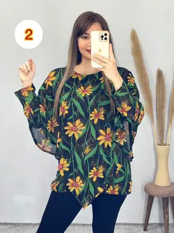 شومیز حریر شنلی کد 3271