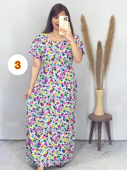 پیراهن نخی طرح میکس کد 4097