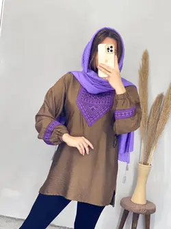 شومیز مانتویی سنتی مارال کد 3275
