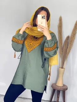 شومیز مانتویی سنتی مارال کد 3275