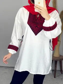 شومیز مانتویی سنتی مارال کد 3275