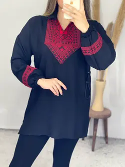 شومیز مانتویی سنتی مارال کد 3275