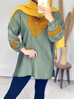 شومیز مانتویی سنتی مارال کد 3275