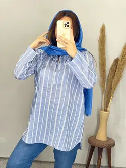 شومیز یفه دار متین کد 3280