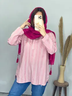 شومیز یفه دار متین کد 3280