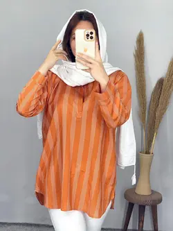 شومیز یفه دار متین کد 3280