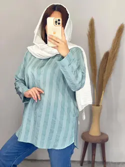 شومیز یفه دار متین کد 3280