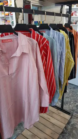 شومیز یفه دار متین کد 3280