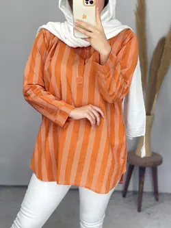 شومیز یفه دار متین کد 3280