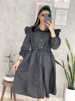 پیراهن عروسکی دکمه دار کد 4033