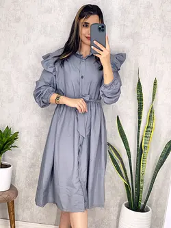 پیراهن عروسکی دکمه دار کد 4033