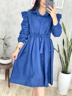 پیراهن عروسکی دکمه دار کد 4033