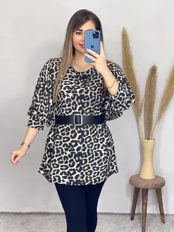 شومیز طرح پلنگی . کد 3206