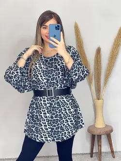شومیز طرح پلنگی . کد 3206