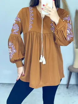 بلوز طرحدار ملیکا کد 7098