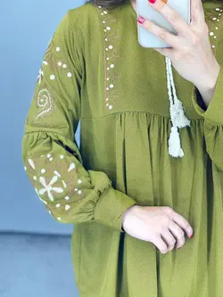 بلوز طرحدار ملیکا کد 7098