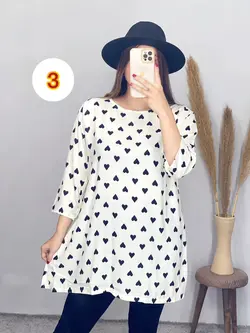 تونیک قواره دار نخی کد 7103