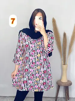 تونیک قواره دار نخی کد 7103
