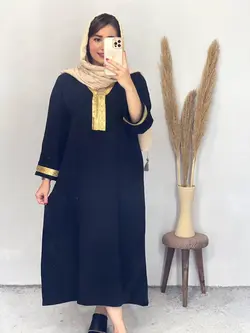 پیراهن مشکی پولک دوزی کد 4109