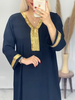 پیراهن مشکی پولک دوزی کد 4109