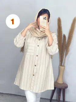 مانتو لینن لمه دار کد 5100